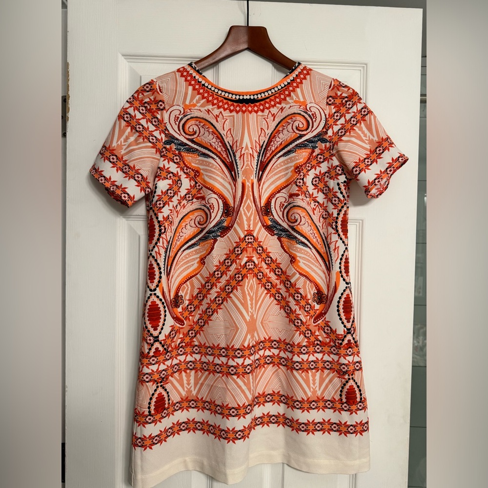 Abercrombie & Fitch Mini Dress Orange/Multicolor Size Small